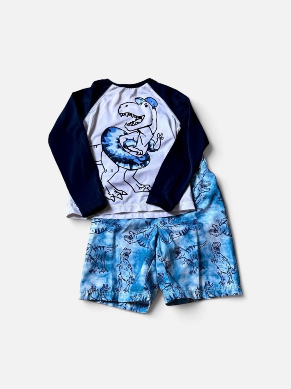 Old Navy Tie Dye Dinosaur Swim Set